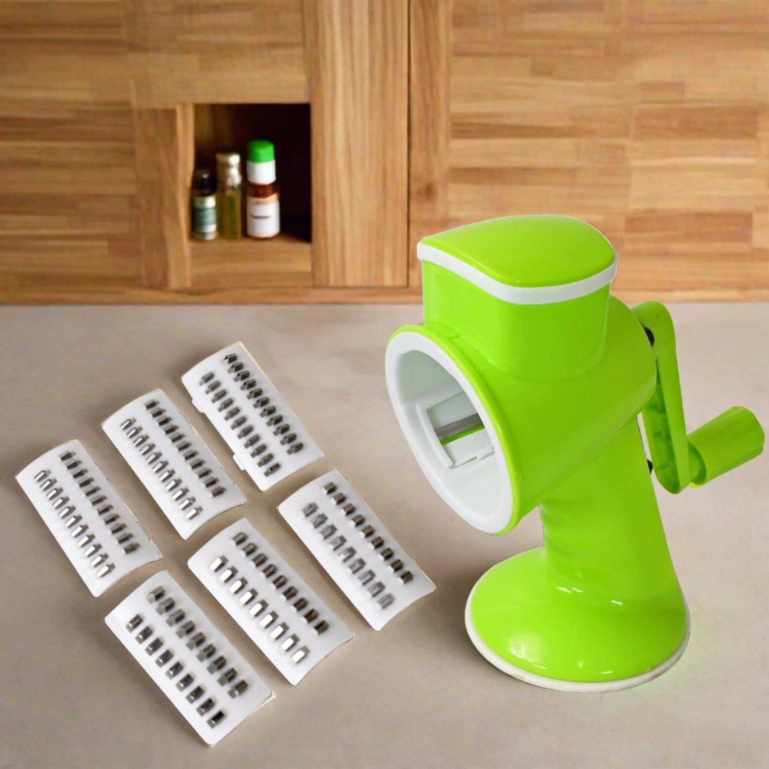 8247 6 in 1 Multi functional Vegetable Cutter & Slicer Hand Machine Cutting, Slice, Cut Thick, Cut Silk All in one βVegetable Chopper Cutter & Slicing Cutter Barrel - Vegetable Grater with 6 Removable Blades 8247 6 in 1 Multi functional Vegetable Cutter & Slicer Hand Machine Cutting, Slice, Cut Thick, Cut Silk All in one βVegetable Chopper Cutter & Slicing Cutter Barrel - Vegetable Grater with 6 Removable Blades